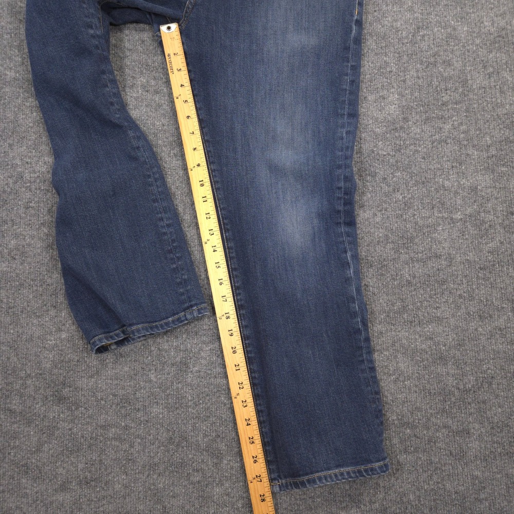 Bluffworks Departure Jeans Mens 36X28 Blue COOLMAX Performance Medium Wash Denim - Picture 9 of 13